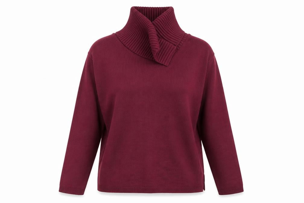 V-Eve Womens Purple  Knit Pullover Jumper Size M