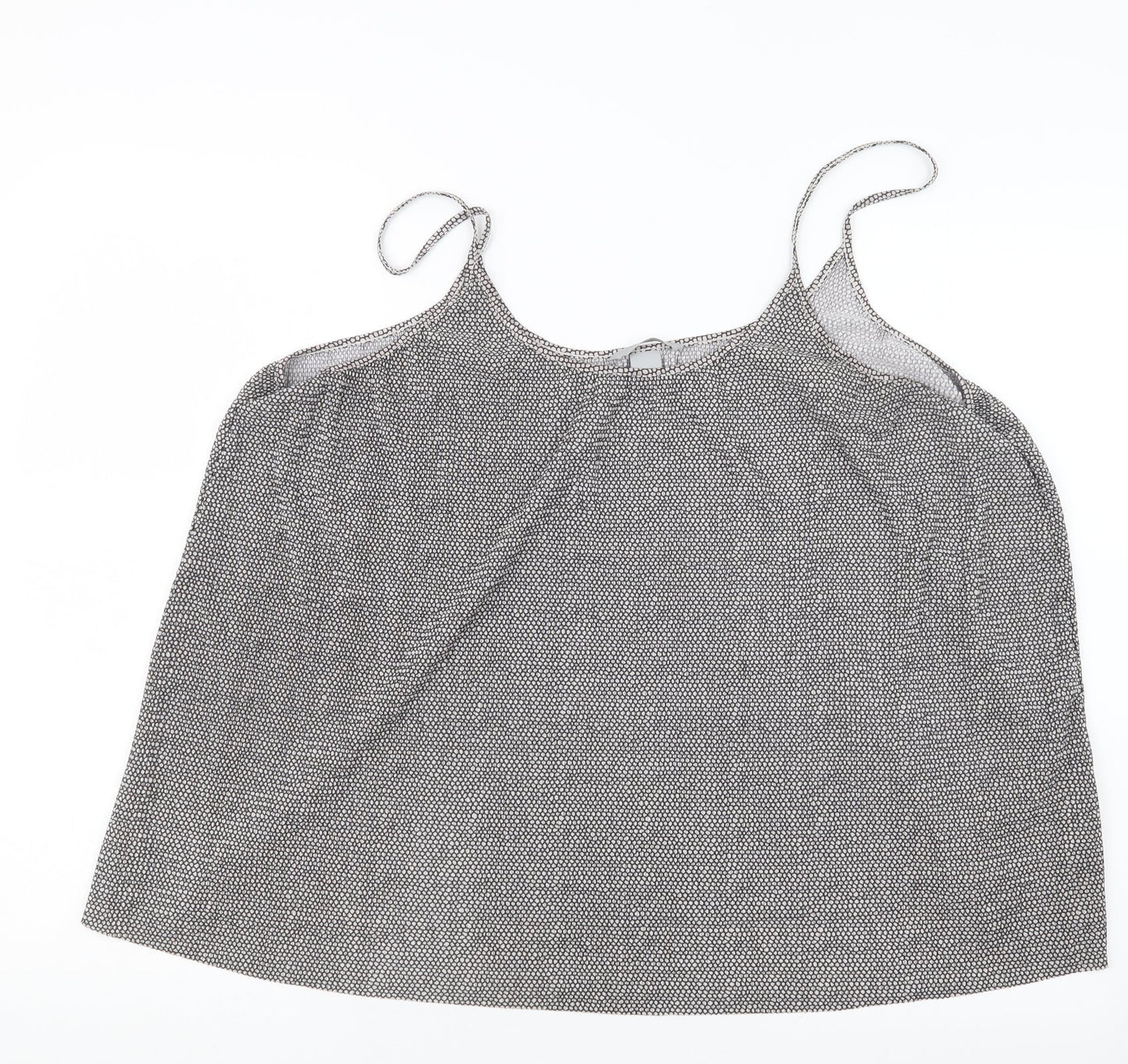 H&M Womens Black Geometric  Basic Tank Size L