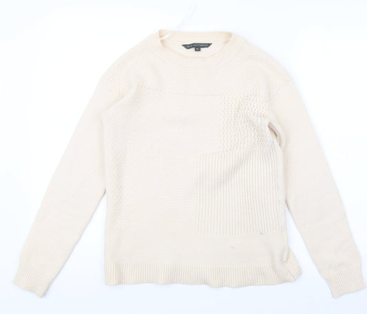Bonmarché Womens Beige  Knit Pullover Jumper Size 10