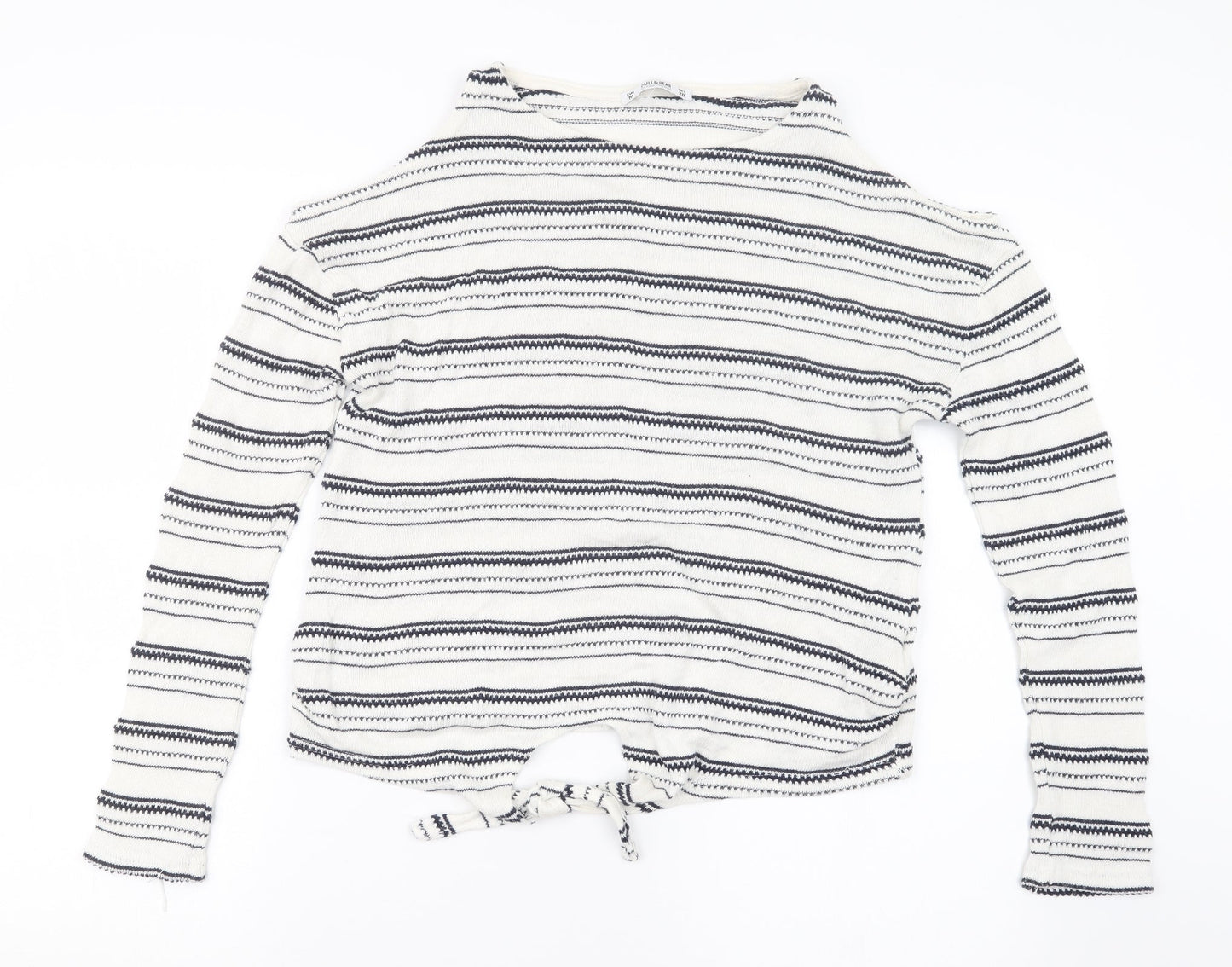 Pull&Bear Womens White   Pullover Jumper Size M