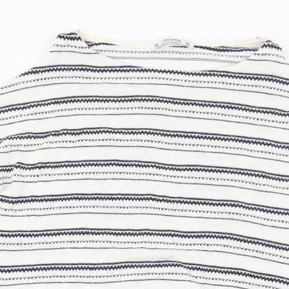 Pull&Bear Womens White   Pullover Jumper Size M