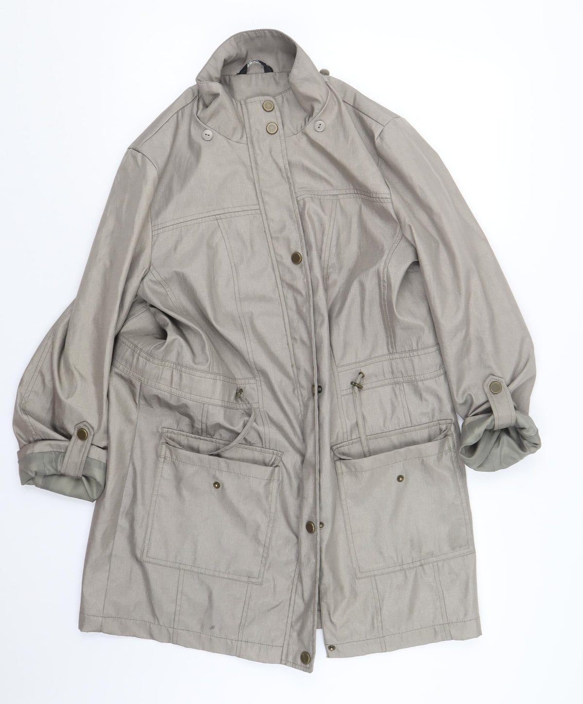 Classics Womens Beige   Jacket Coat Size 12