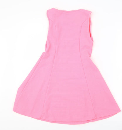 Preloved Matalan Girls Pink   A-Line  Size 10 Years - Back