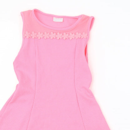 Preloved Matalan Girls Pink   A-Line  Size 10 Years - Detail