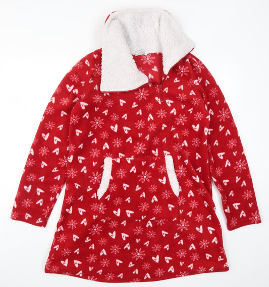 Avon Womens Red Geometric  Top Dress Size 10  - Hearts and Flowers