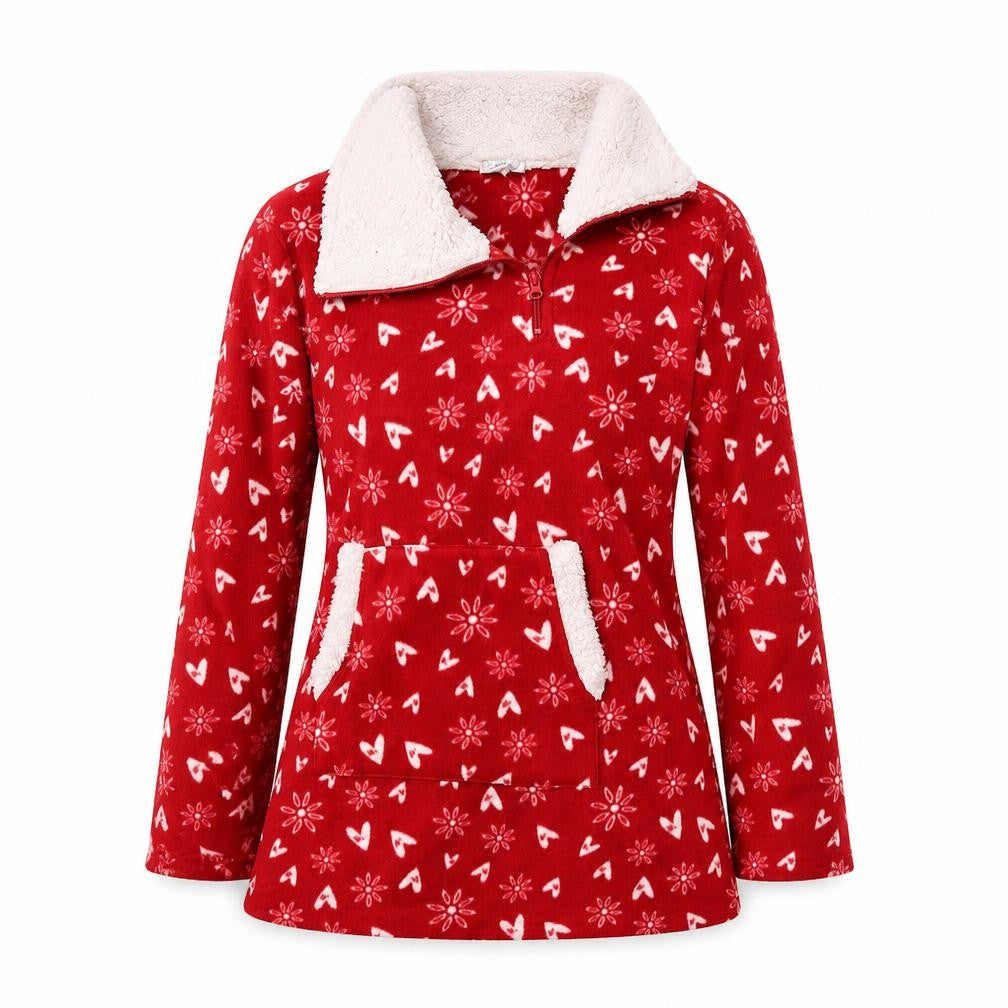 Avon Womens Red Geometric  Top Dress Size 10  - Hearts and Flowers
