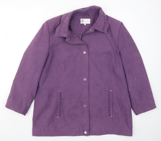 EWM Womens Purple   Jacket Coat Size 18