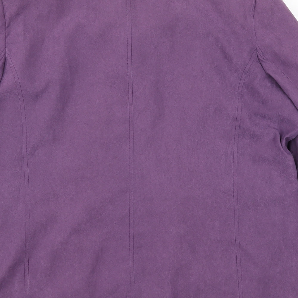 EWM Womens Purple   Jacket Coat Size 18