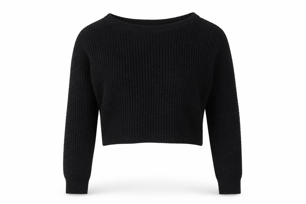 Missguided Womens Black  Knit Pullover Jumper Size 6