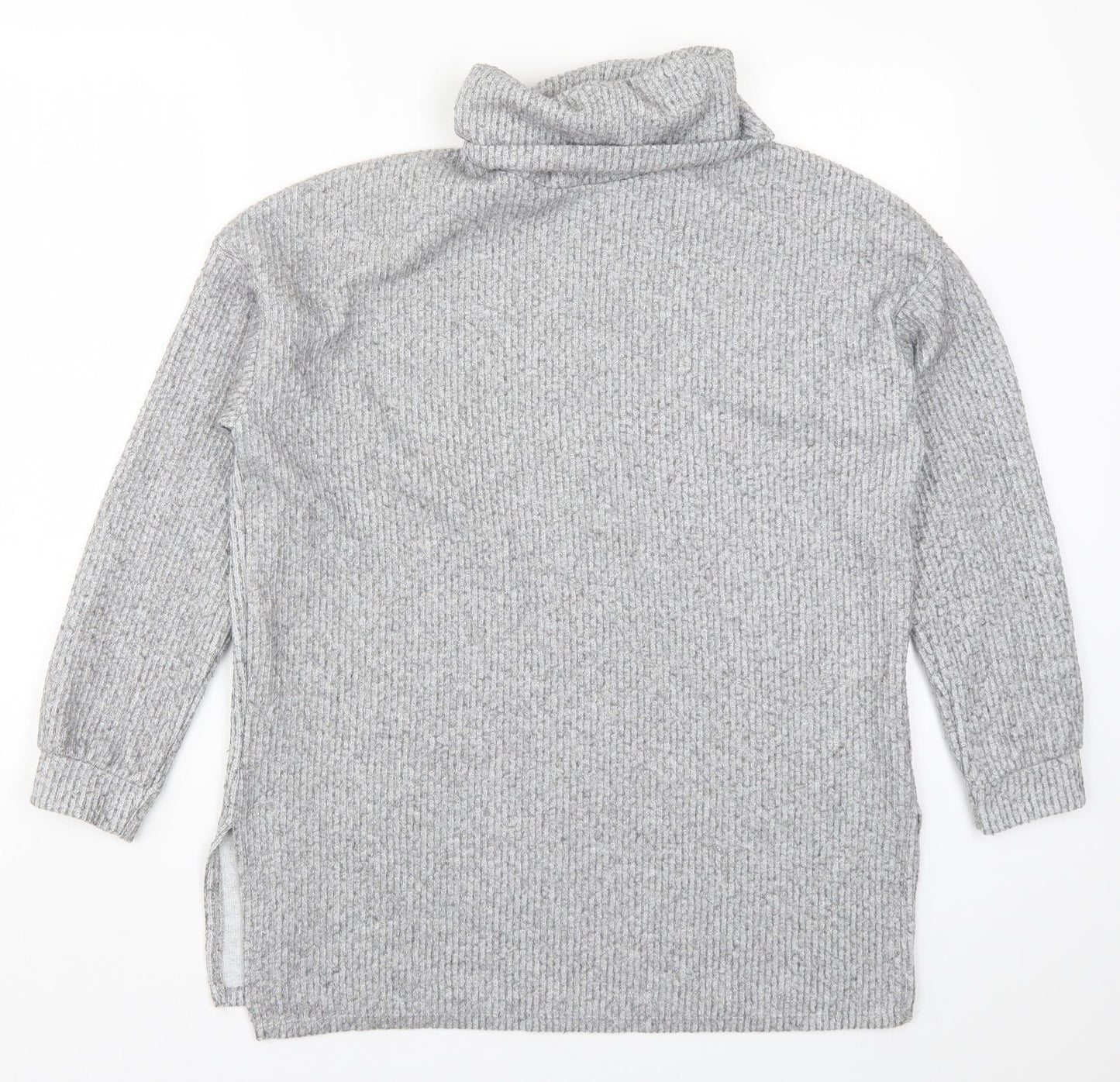 New Look Womens Grey  Knit Pullover Jumper Size M