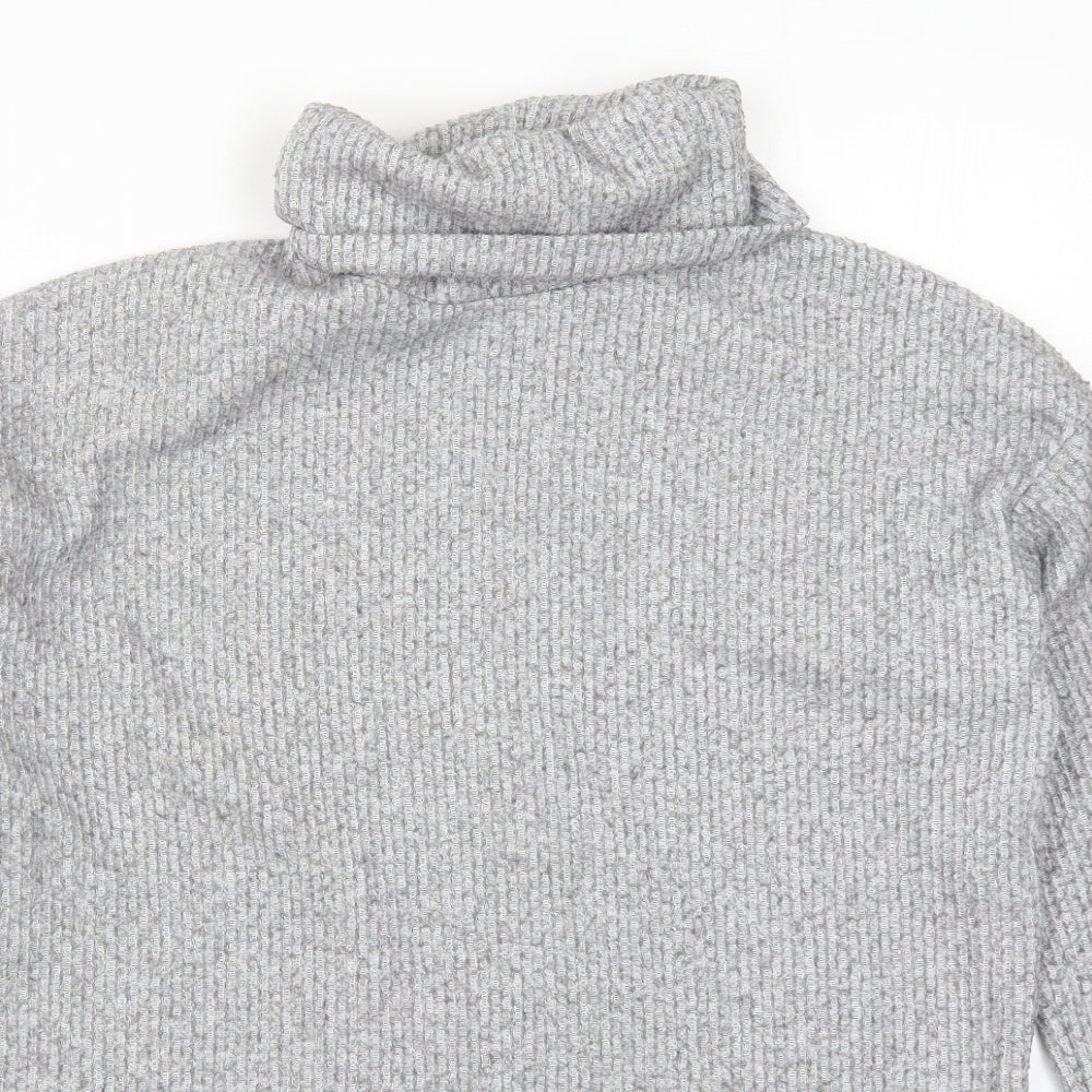 New Look Womens Grey  Knit Pullover Jumper Size M