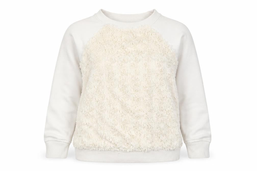 Feel Fabulous Womens White   Pullover Sweatshirt Size 6