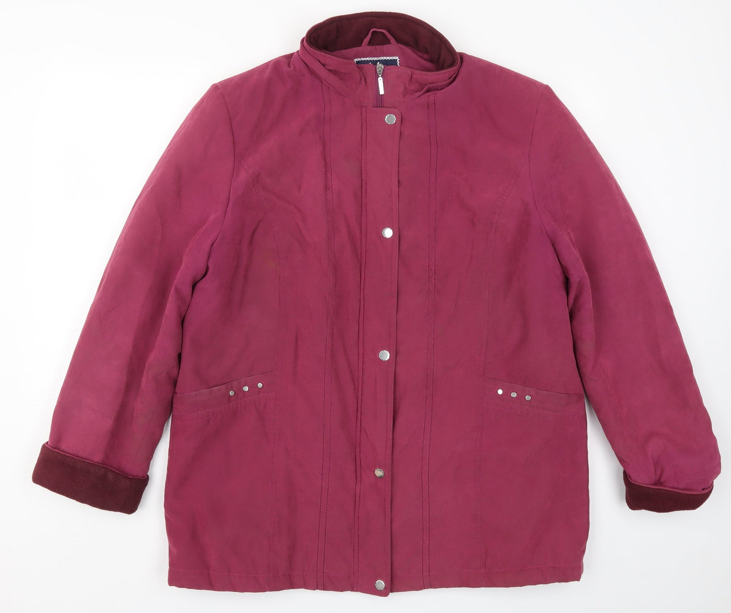 Isle Womens Pink   Overcoat Coat Size 18