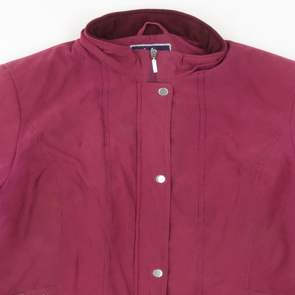 Isle Womens Pink   Overcoat Coat Size 18