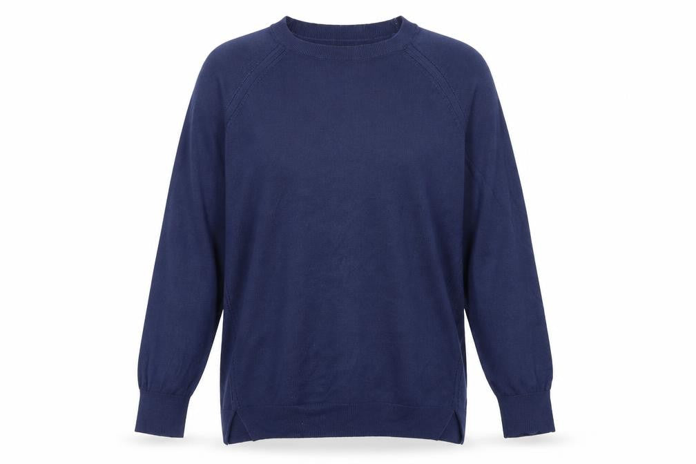 Mango Womens Blue  Knit Pullover Jumper Size S