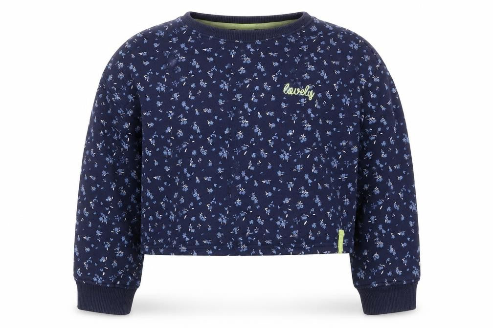 NEXT Girls Blue Floral  Pullover Sweatshirt Size 8 Years  - Lovely