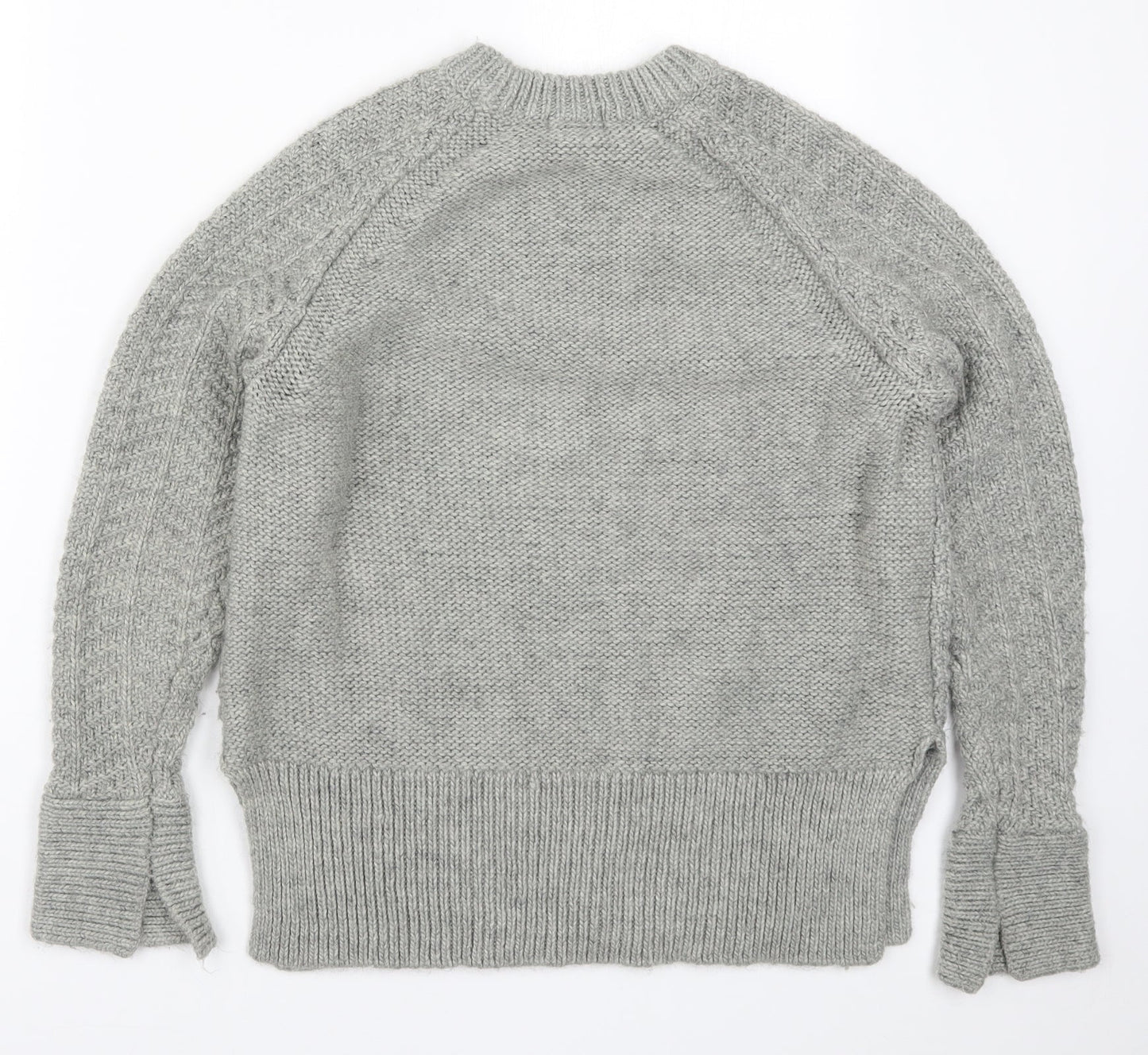 H&M Womens Grey  Knit Pullover Jumper Size S