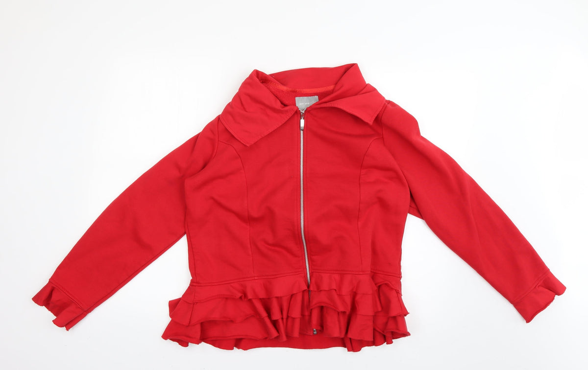 Per Una Womens Red   Jacket Coat Size L