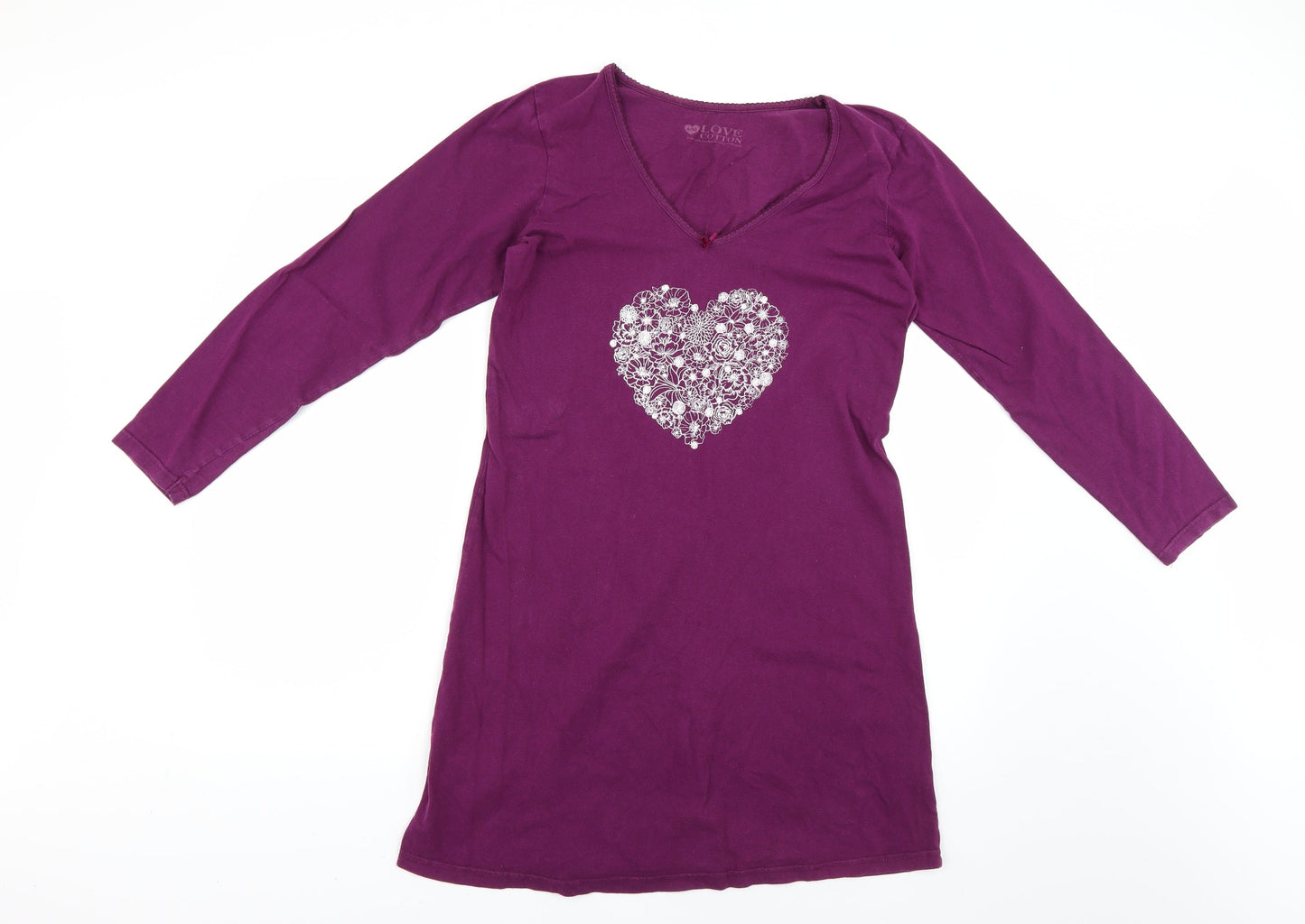 love to lounge Womens Purple Solid  Top Dress Size 10