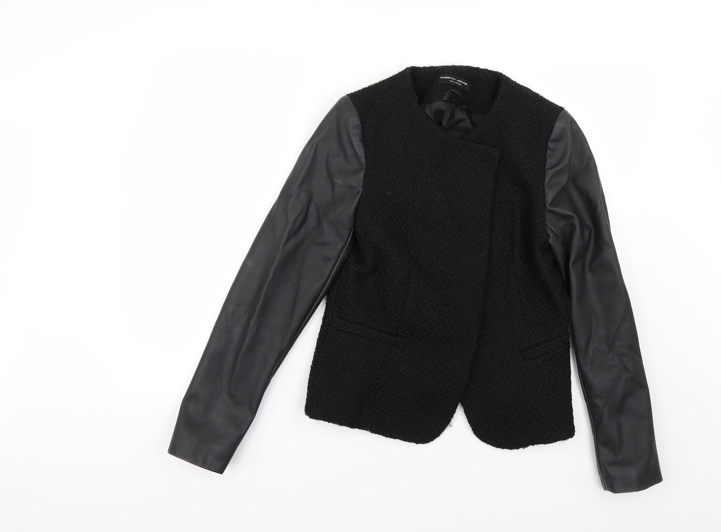 Dorothy Perkins Womens Black   Overcoat Coat Size 12