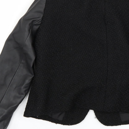 Dorothy Perkins Womens Black   Overcoat Coat Size 12