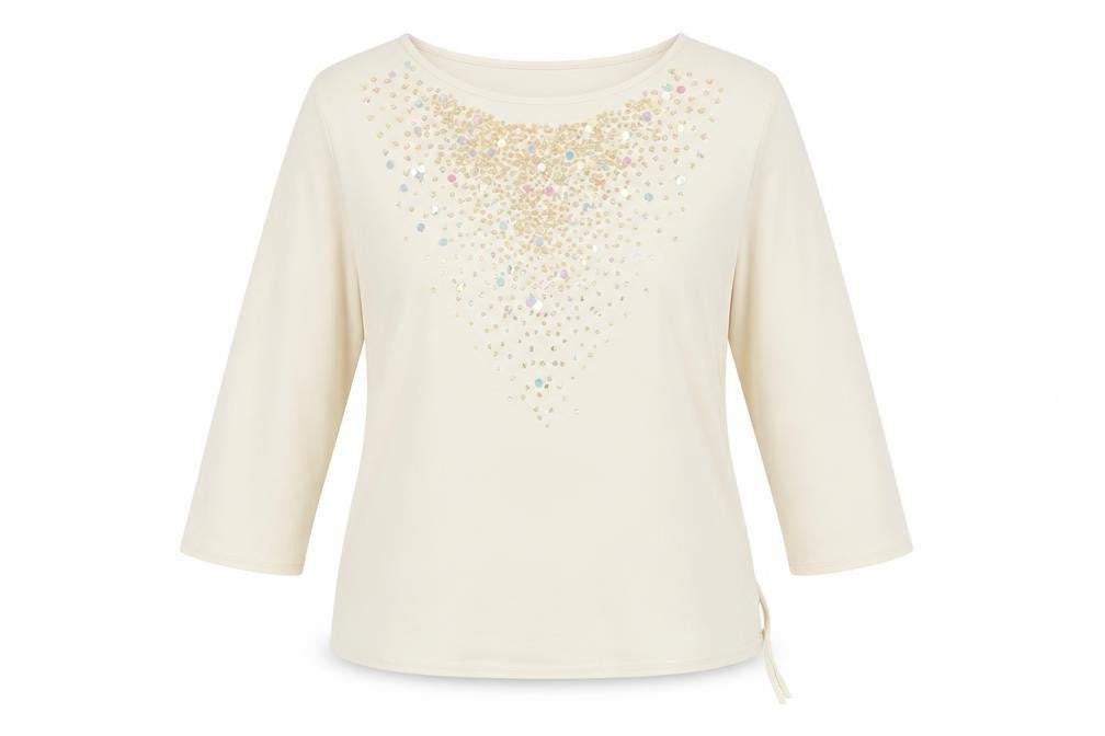saloos collection Womens Beige   Basic Blouse Size 2XL