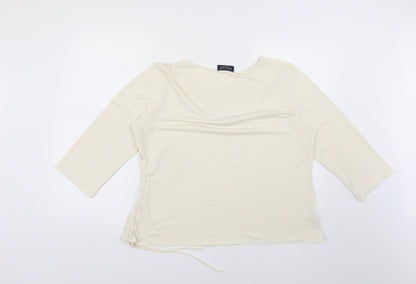 saloos collection Womens Beige   Basic Blouse Size 2XL