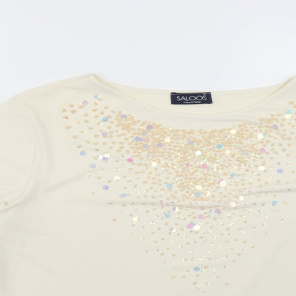 saloos collection Womens Beige   Basic Blouse Size 2XL