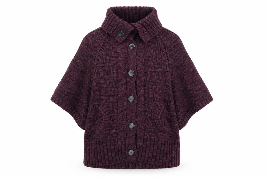 evie Womens Purple   Overcoat Coatigan Size 16