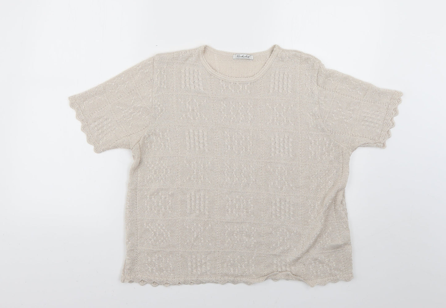 berketex Womens Beige   Pullover Jumper Size 20