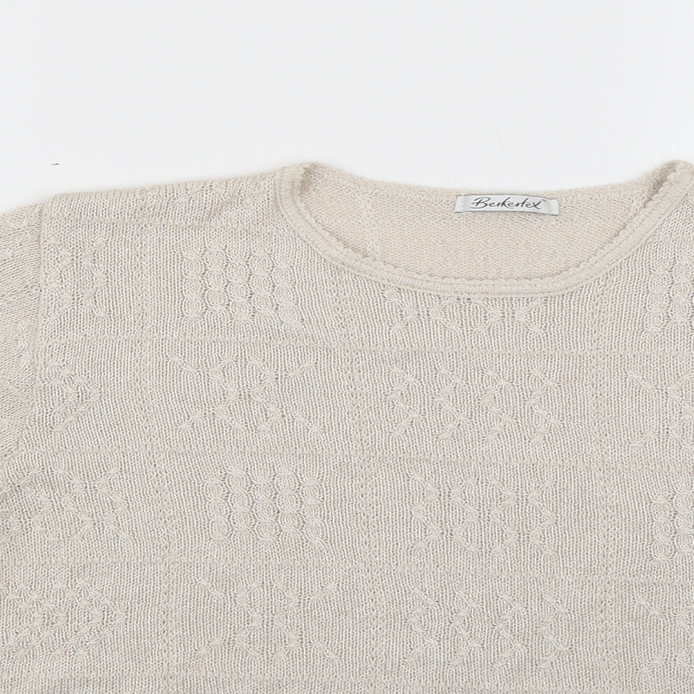 berketex Womens Beige   Pullover Jumper Size 20