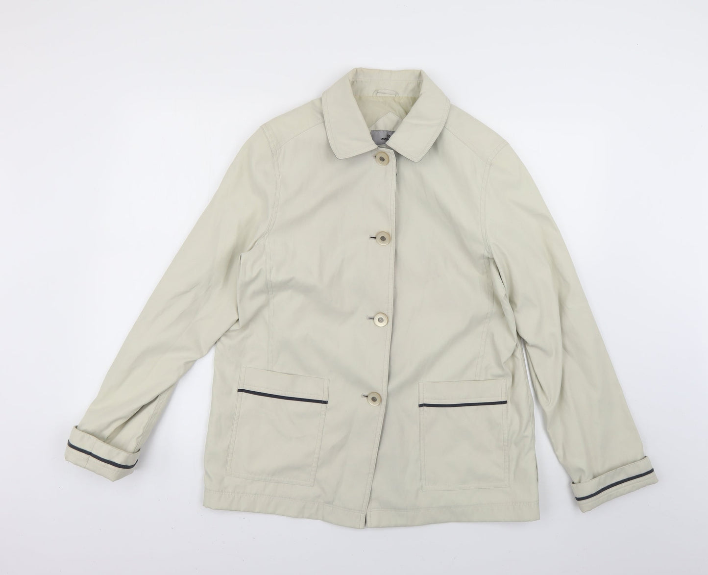 Style Womens Beige   Overcoat Coat Size 12