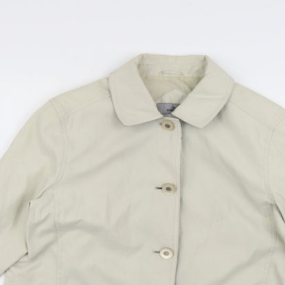 Style Womens Beige   Overcoat Coat Size 12