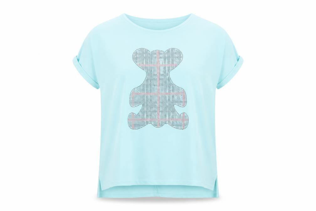 la pia Womens Blue   Basic T-Shirt Size S