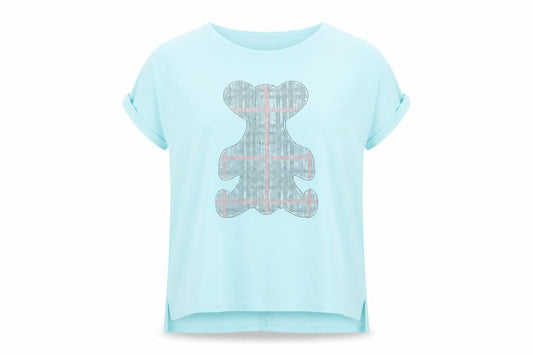 la pia Womens Blue   Basic T-Shirt Size S
