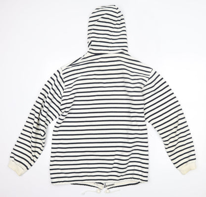 Rayar Womens White Striped  Jacket  Size M