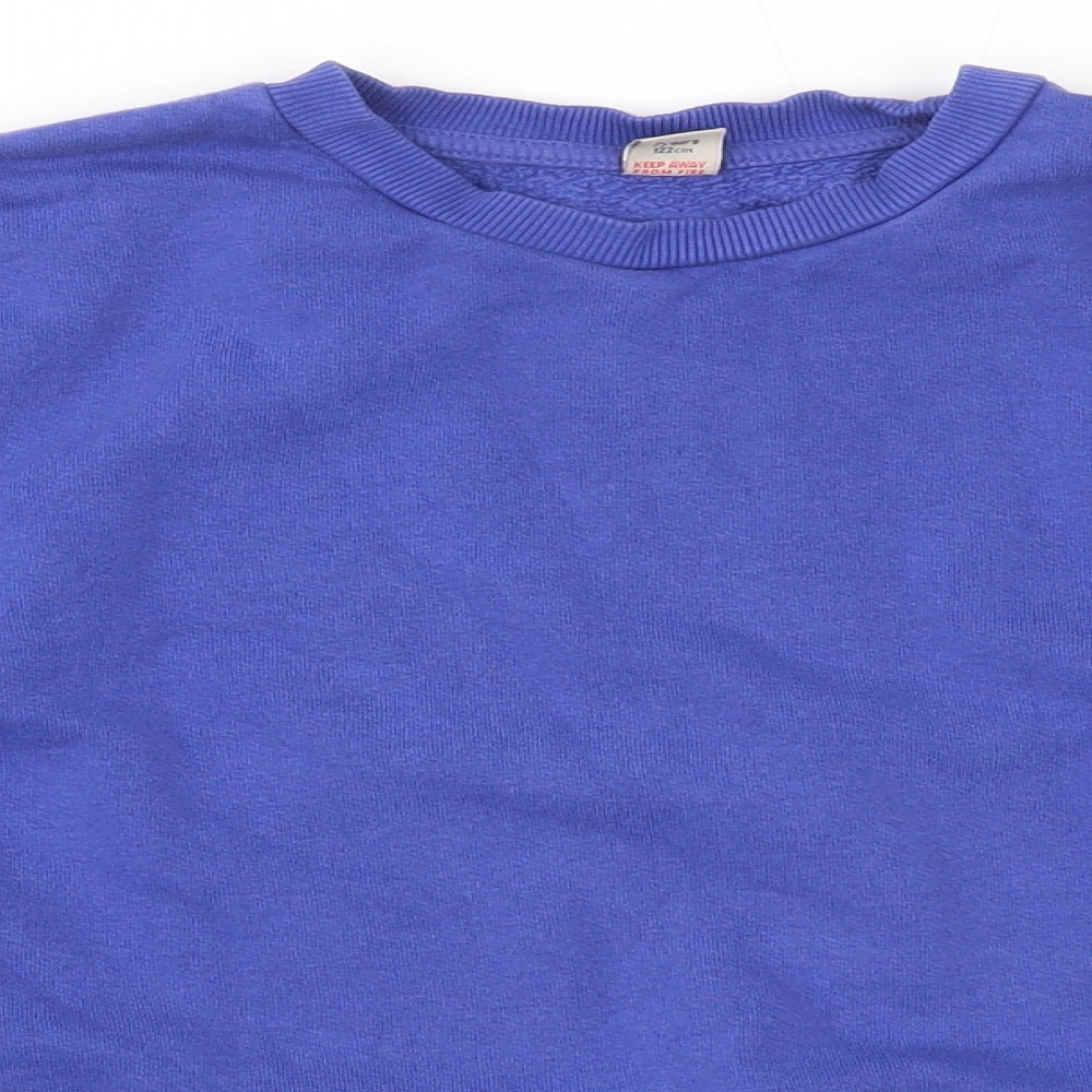 TU Boys Blue   Pullover Sweatshirt Size 7 Years