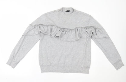 Topshop Womens Grey   Pullover Jumper Size 10