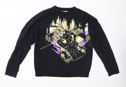 Disney Womens Black   Pullover Sweatshirt Size M  - MARVEL