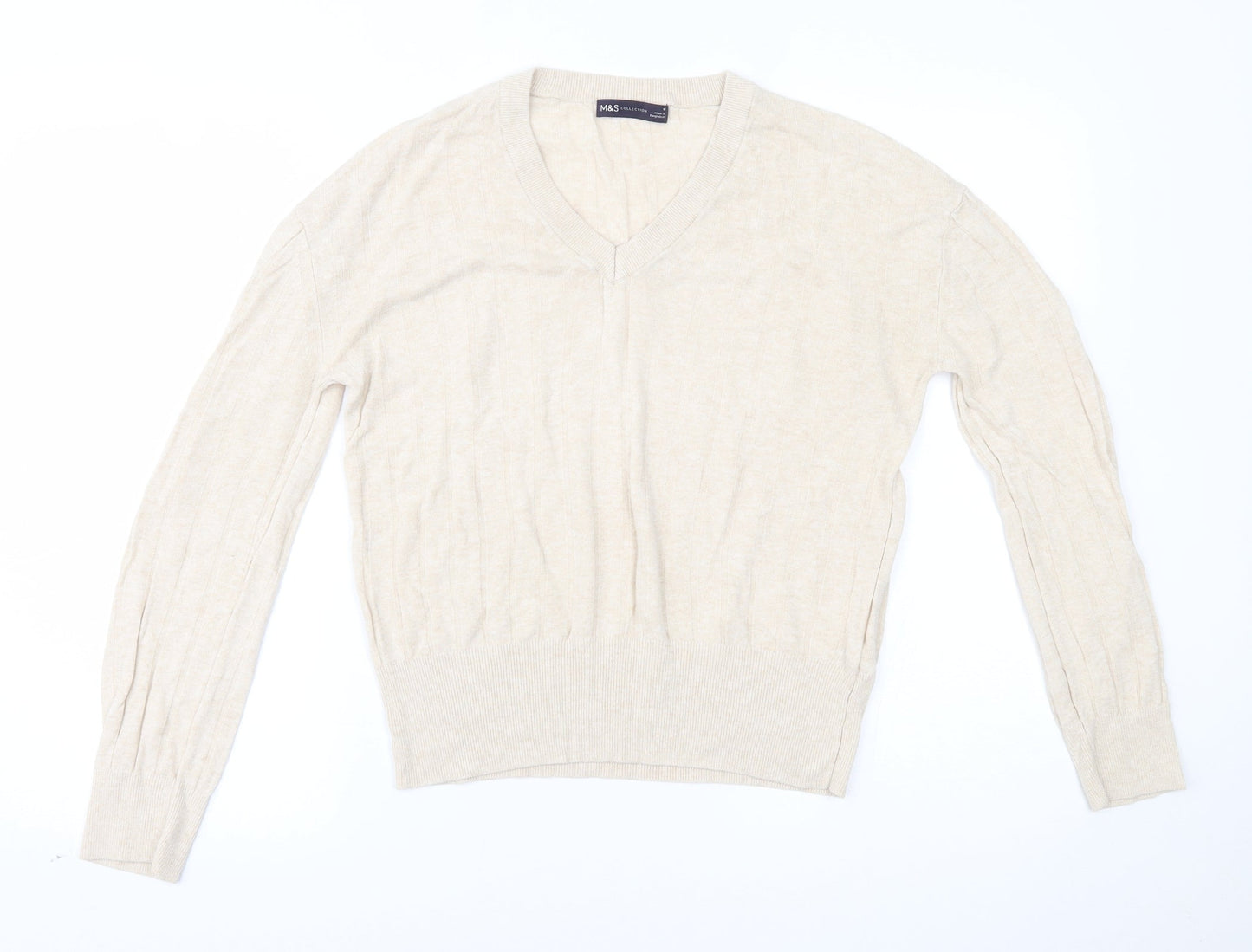 Marks and Spencer Womens Beige   Basic Blouse Size M
