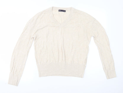 Marks & Spencer Womens Beige   Basic Blouse Size M