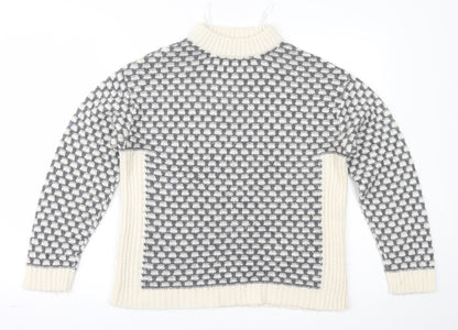 George Womens Grey Polka Dot  Pullover Jumper Size 12