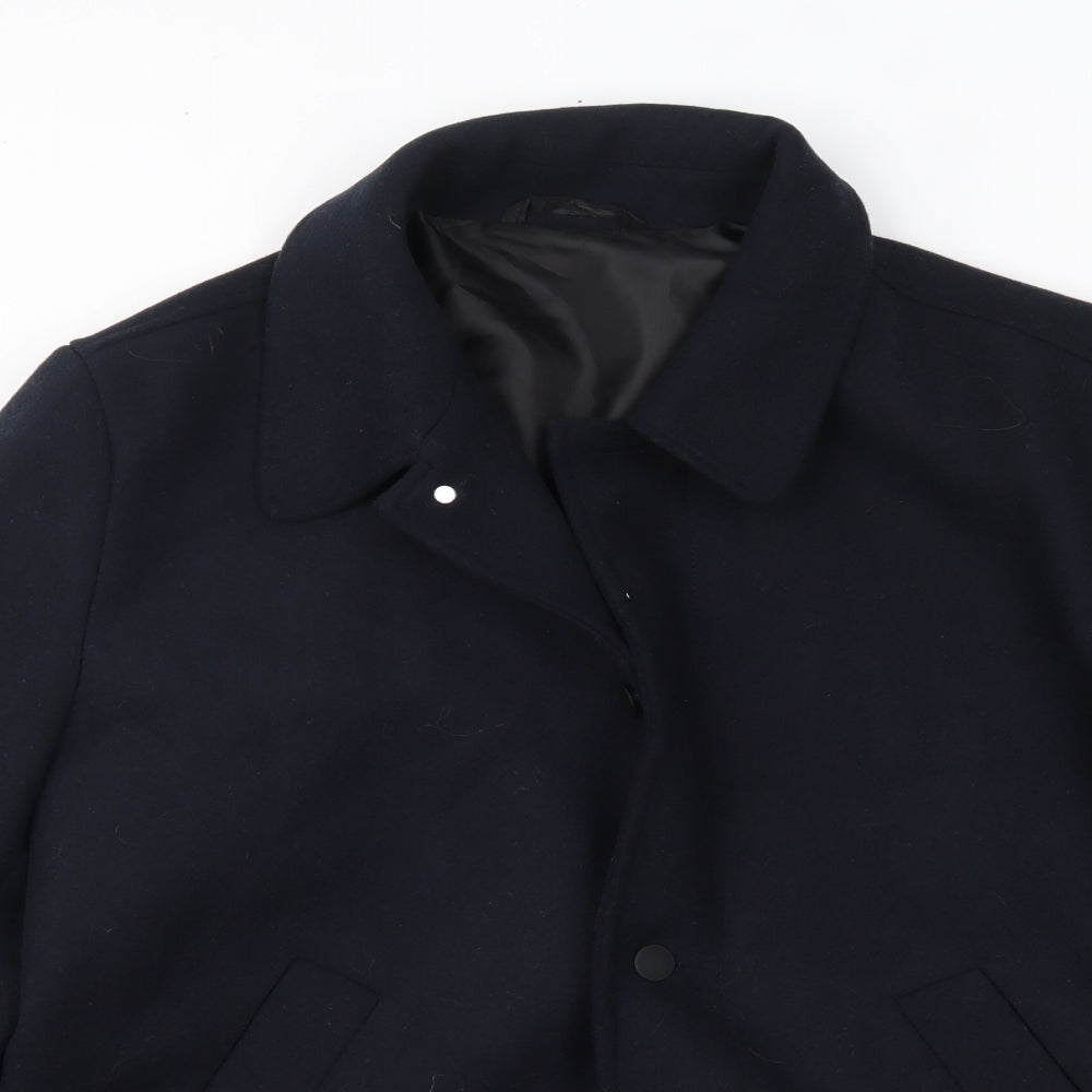 Debenhams Womens Blue   Overcoat Coat Size L