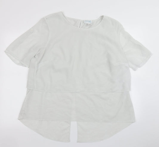 Creation L Womens Grey   Basic Blouse Size 20