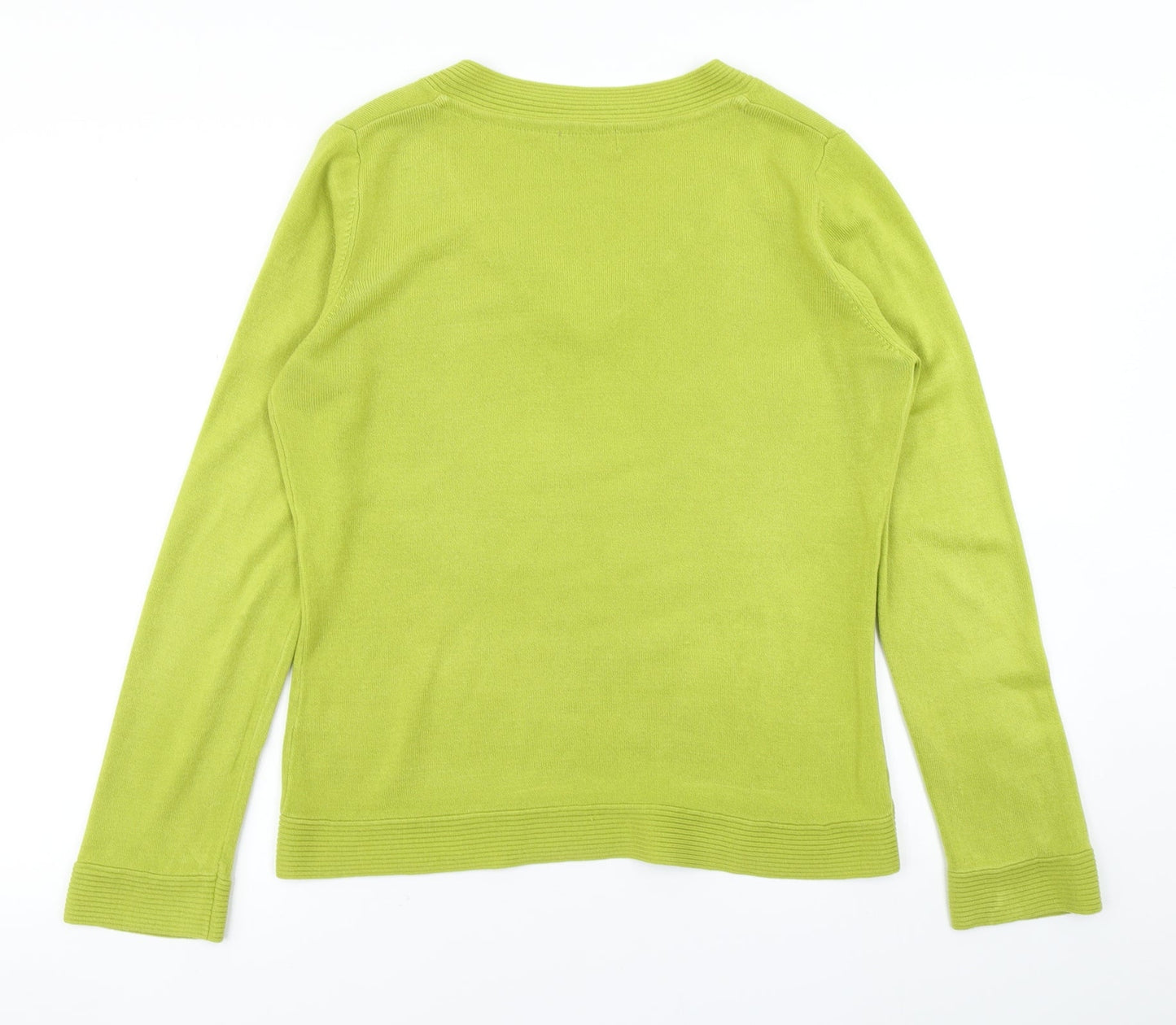 Per Una Womens Green  Knit Pullover Jumper Size 12