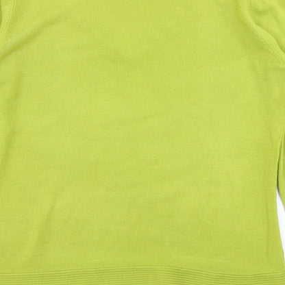 Preloved Per Una Womens Green  Knit Pullover Jumper Size 12 - Label