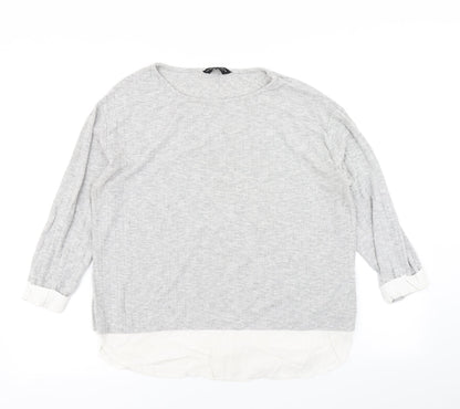 Dorothy Perkins Womens Grey   Basic T-Shirt Size 16