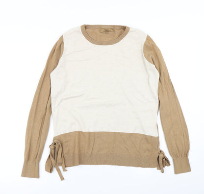 Next Womens Brown  Knit Pullover Jumper Size 10