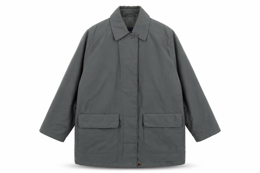 Telemac Womens Green   Overcoat Coat Size S