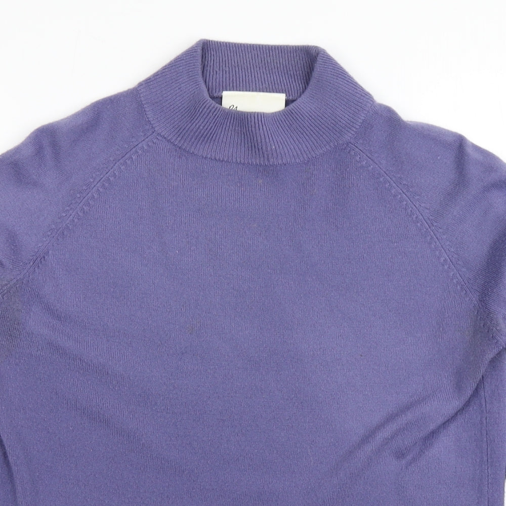 BHS Womens Purple  Knit Pullover Jumper Size 10